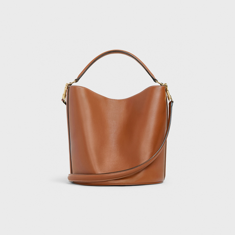 BUCKET 16 BAG IN SMOOTH CALFSKIN TAN - Image 3
